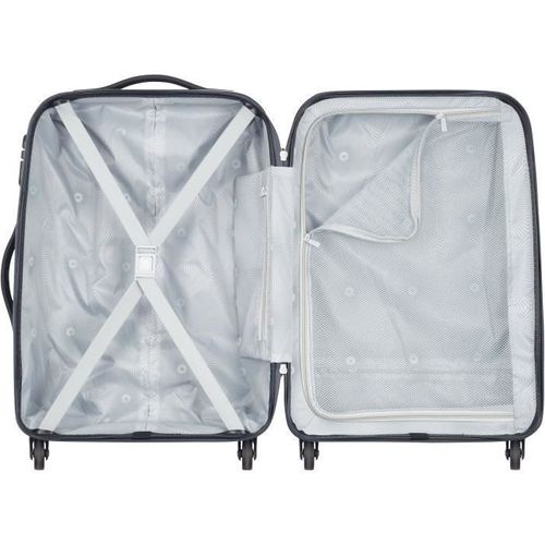 AIRSHIP Valise Trolley Cabine Slim 55 Cm 4 Roues Bleu Nuit - Photo n°3; ?>
