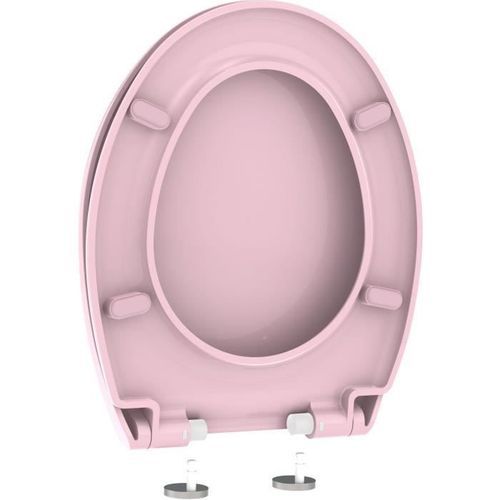 ALLIBERT Abattant de toilette a fermeture silencieuse Boreo - Rose poudré - Photo n°3; ?>