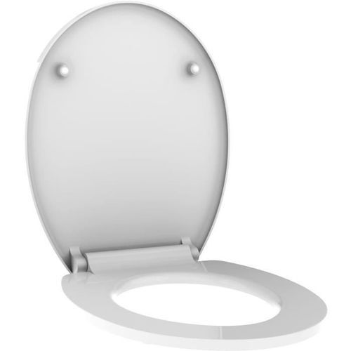 ALLIBERT Abattant de toilette frein de chute Coda - Blanc brillant - Photo n°2; ?>