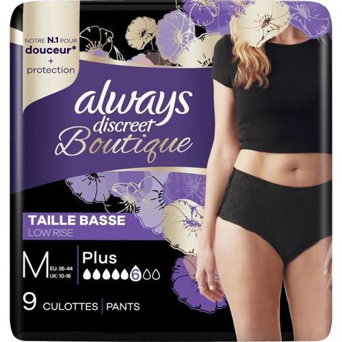 ALWAYS DISCREET Culottes pour fuites urinaires Taille basse - Photo n°2; ?>