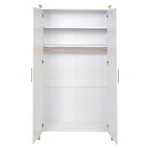 Armoire enfant - Pin massif et MDF - Blanc/naturel - Style scandinave - L 46 cm - Photo n°3; ?>