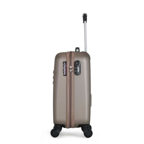 AMERICAN TRAVEL Valise cabine 50 QUEENS-E - Rigide - ABS - 4 roues - Champagne - Photo n°3; ?>
