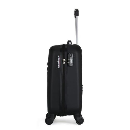 AMERICAN TRAVEL Valise cabine 50 QUEENS-E - Rigide - ABS - 4 roues - Noir - Photo n°3; ?>