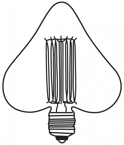 Ampoule décorative cœur filament incandescent ambré 40W (E27) - Photo n°2; ?>