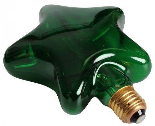 Ampoule décorative rétro Edison étoile verte filament incandescent 40W (E27) - Photo n°2; ?>