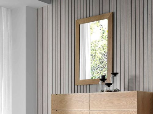 Miroir Mural Bois Plaqué Chêne Zooka 8 Miroir mural bois plaqué chêne Zooka - Photo n°2; ?>