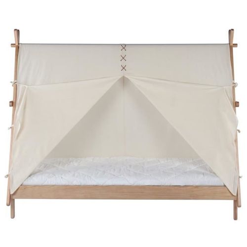 APACHE Lit enfant cabane scandinave - Bois et placage pin - l 90 x L 200 cm - Photo n°2; ?>
