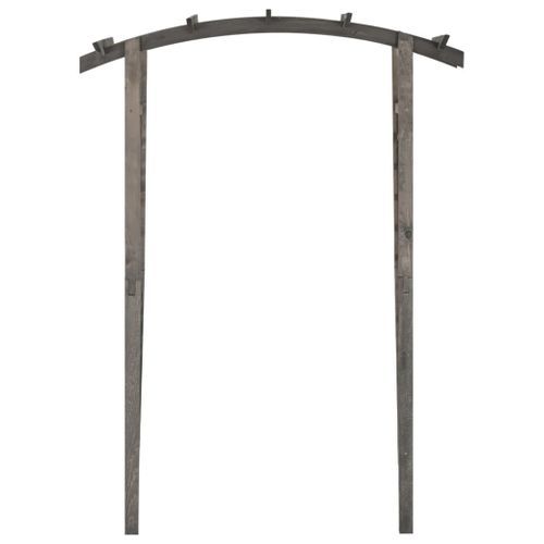 Arche à treillis 150x50x210 cm Bois de pin imprégné de gris - Photo n°2; ?>