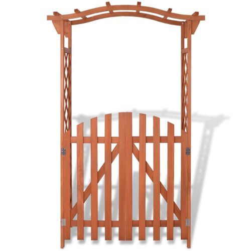 Arche pour jardin avec portique en bois de sapin 120x60x193 cm - Photo n°2; ?>