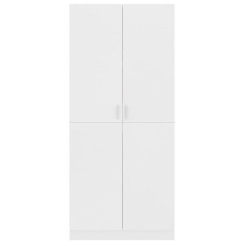 Armoire 2 portes blanc mate Pandra 80 cm - Photo n°2; ?>