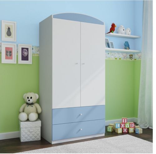 Armoire 2 Portes Enfant Bleue Drimy 9 Armoire 2 portes enfant bleue Drimy - Photo n°3; ?>