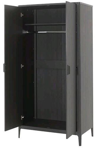 Armoire 2 portes frêne noir Azalea - Photo n°2; ?>