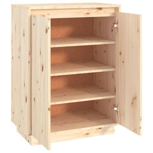 Armoire à chaussures 60x35x80 cm Bois de pin massif Kirane - Photo n°2; ?>