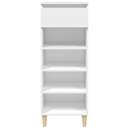 Armoire à chaussures Blanc 40x36x105 cm Bois d'ingénierie - Photo n°3; ?>