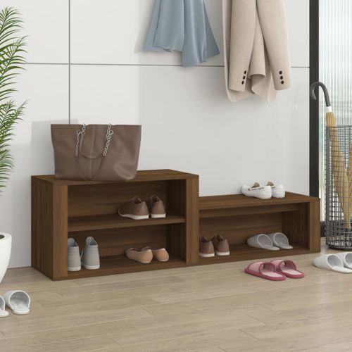 Armoire à chaussures Chêne marron 150x35x45cm Bois d'ingénierie - Photo n°2; ?>