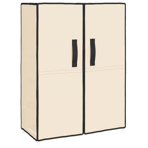 Armoire à chaussures Crème 60x28x90 cm Tissu - Photo n°3; ?>