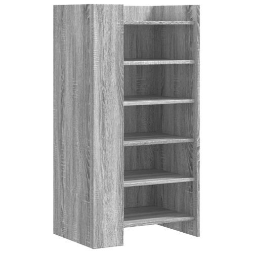 Armoire à chaussures sonoma gris 52x37,5x100 cm - Photo n°2; ?>