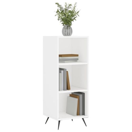 Armoire à étagères blanc 34,5x32,5x90 cm bois d'ingénierie - Photo n°3; ?>