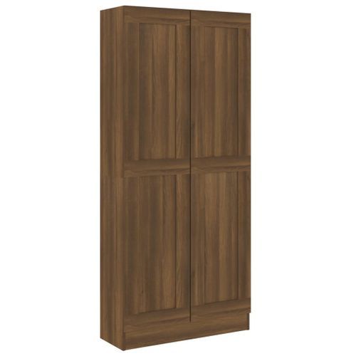 Armoire à livres Chêne marron 82,5x30,5x185,5cm Bois ingénierie - Photo n°2; ?>