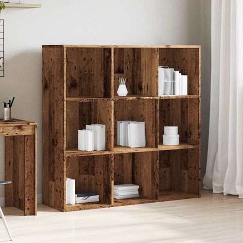 Armoire à livres vieux bois 98x29x97,5 cm - Photo n°3; ?>