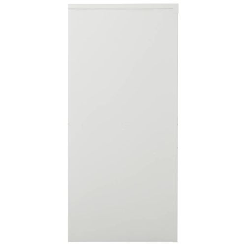 Armoire à portes coulissantes Gris clair 90x40x90 cm Acier - Photo n°3; ?>