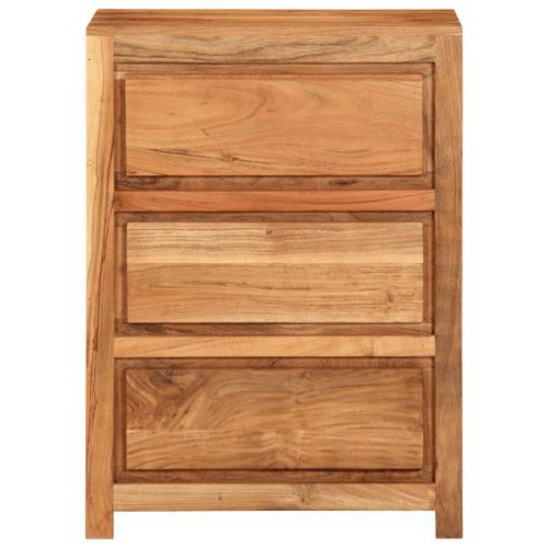 Armoire à tiroirs 55x33x75 cm bois d'acacia massif - Photo n°3; ?>