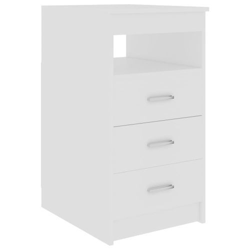 Armoire à tiroirs Blanc 40x50x76 cm Bois d'ingénierie - Photo n°2; ?>