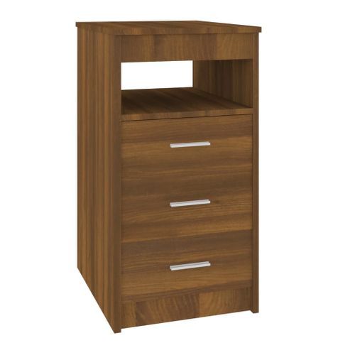 Armoire à tiroirs Chêne marron 40x50x76 cm Bois d'ingénierie - Photo n°2; ?>