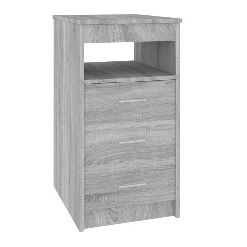 Armoire à tiroirs Sonoma gris 40x50x76 cm Bois d'ingénierie - Photo n°2; ?>