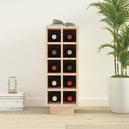 Armoire à vin 23x34x61 cm Bois de pin massif - Photo n°3; ?>