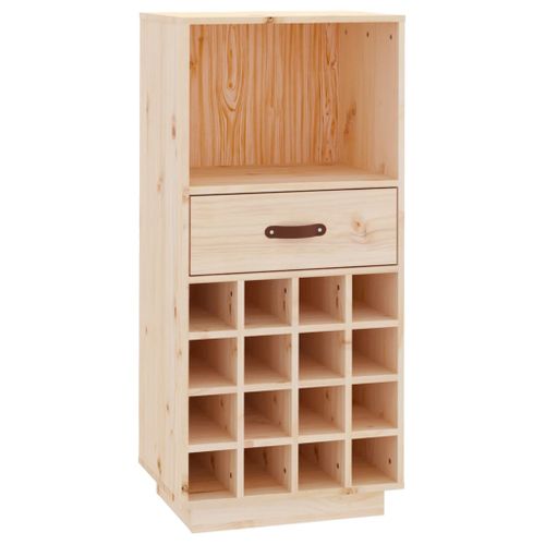 Armoire à vin 45x34x100 cm Bois de pin massif - Photo n°2; ?>