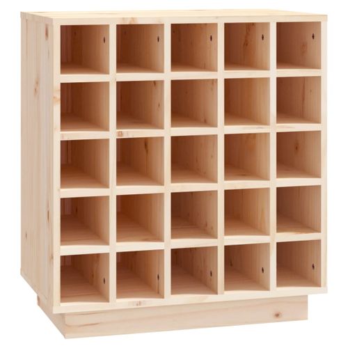 Armoire à vin 55,5x34x61 cm Bois de pin massif - Photo n°2; ?>