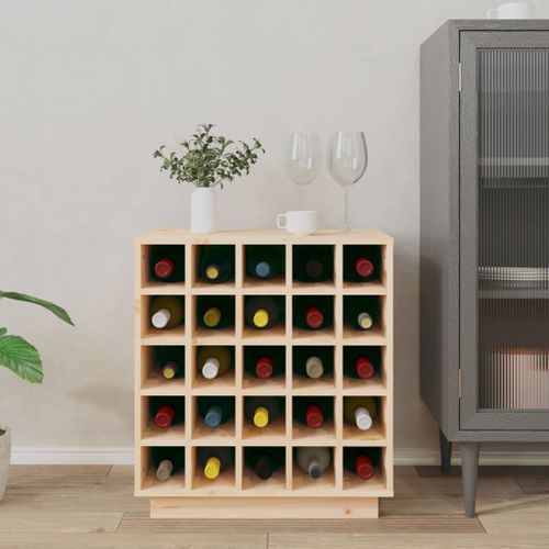 Armoire à vin 55,5x34x61 cm Bois de pin massif - Photo n°3; ?>