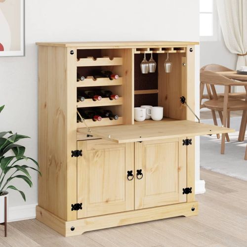 Armoire à vin Corona 97x45x114 cm bois de pin massif - Photo n°3; ?>