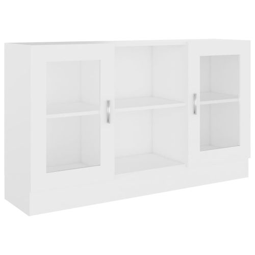 Armoire à vitrine Blanc 120x30,5x70 cm - Photo n°3; ?>