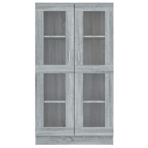 Armoire à vitrine Sonoma gris 82,5x30,5x150cm Bois d'ingénierie - Photo n°3; ?>