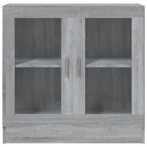 Armoire à vitrine Sonoma gris 82,5x30,5x80 cm Bois d'ingénierie - Photo n°3; ?>