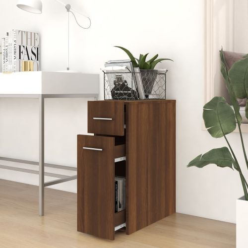 Armoire apothicaire Chêne marron 20x45,5x60cm Bois d'ingénierie - Photo n°3; ?>