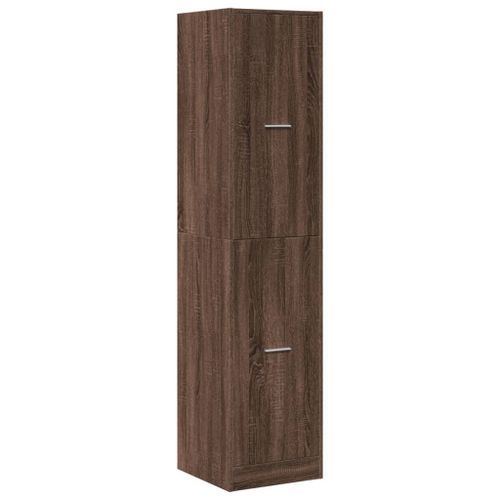 Armoire apothicaire chêne marron 40x41x174,5 cm bois ingénierie - Photo n°3; ?>