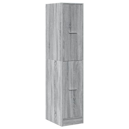 Armoire apothicaire sonoma gris 30x41x144,5cm bois d'ingénierie - Photo n°3; ?>