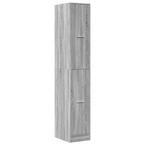 Armoire apothicaire sonoma gris 30x41x174,5cm bois d'ingénierie - Photo n°3; ?>