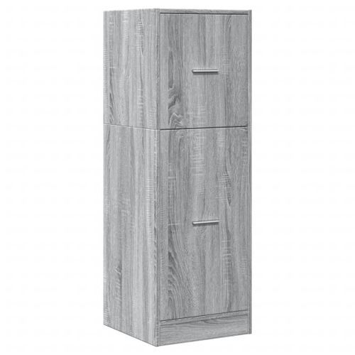 Armoire apothicaire sonoma gris 40x41x118 cm bois d'ingénierie - Photo n°3; ?>