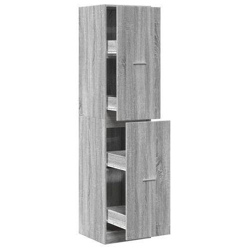 Armoire apothicaire sonoma gris 40x41x174,5cm bois d'ingénierie - Photo n°2; ?>