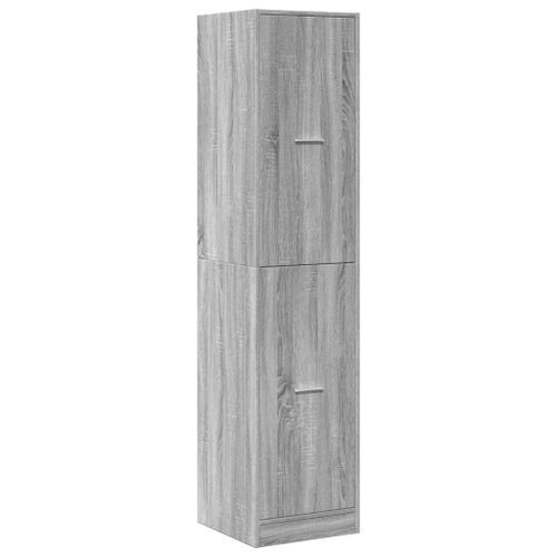 Armoire apothicaire sonoma gris 40x41x174,5cm bois d'ingénierie - Photo n°3; ?>