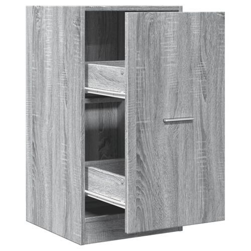 Armoire apothicaire sonoma gris 40x41x77,5 cm bois d'ingénierie - Photo n°2; ?>