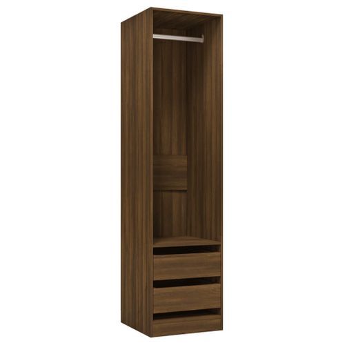 Armoire avec tiroirs Chêne marron 50x50x200cm Bois d'ingénierie - Photo n°2; ?>