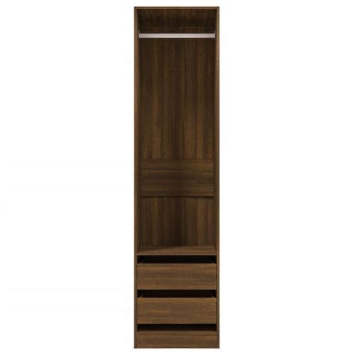 Armoire avec tiroirs Chêne marron 50x50x200cm Bois d'ingénierie - Photo n°3; ?>