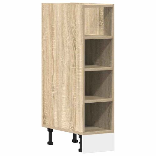 Armoire basse chêne sonoma 20x44,5x81,5 cm bois d’ingénierie - Photo n°2; ?>