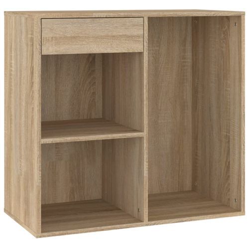 Armoire cosmétique Chêne Sonoma 80x40x75 cm Bois d'ingénierie - Photo n°3; ?>