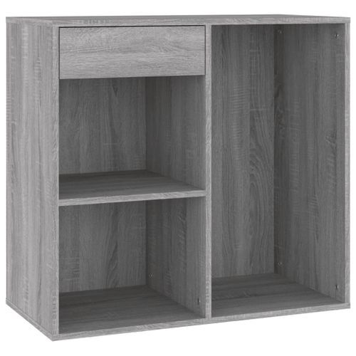 Armoire cosmétique Sonoma gris 80x40x75 cm Bois d'ingénierie - Photo n°2; ?>